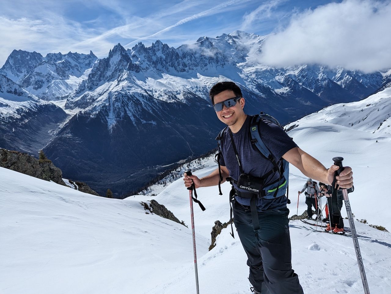 Skiing in Chamonix